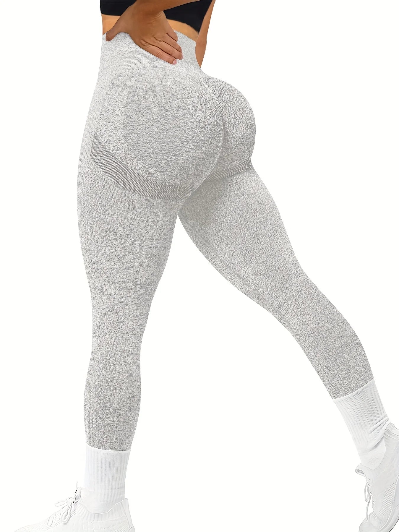 Seamless Butt Lifting Workout Leggings for Women High Waist Yoga Pants Compression Contour Tights 2033