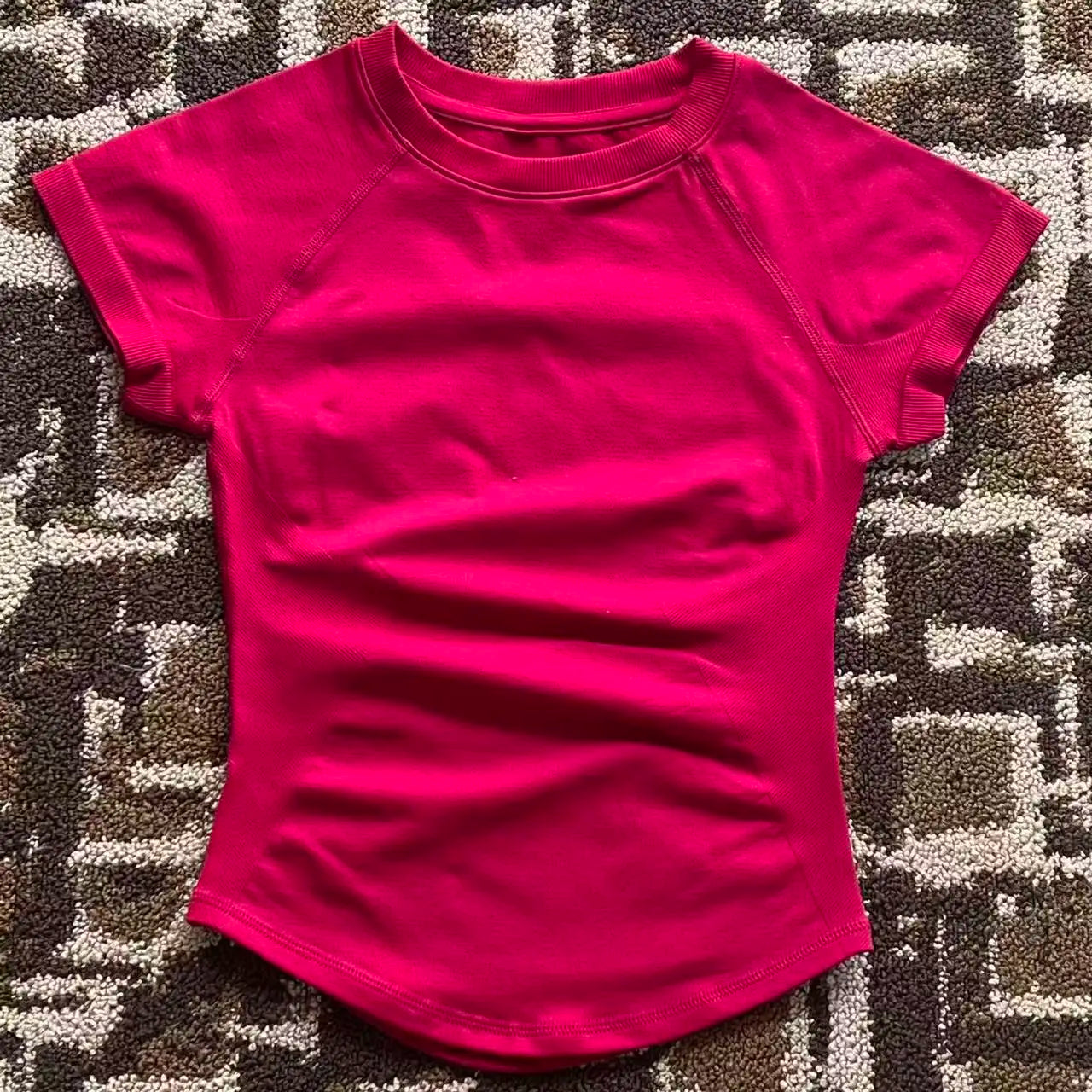 Impact Women Short Sleeve Top Seamless Yoga Leotard Clothing Women Gym T Shirts Workout Running Shirts Fitness Sports Vest