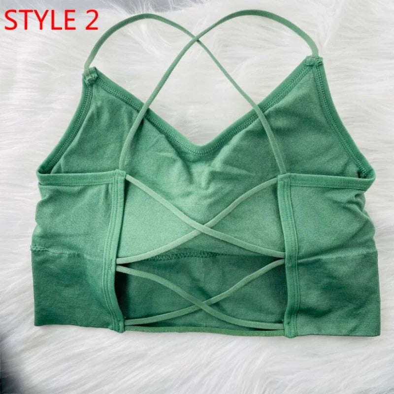 Womens Sports Tops Sexy Tank Top Women Built In Bra Solid Color Camis for Women Crop Top Off Shoulder Sleeveless Camisole